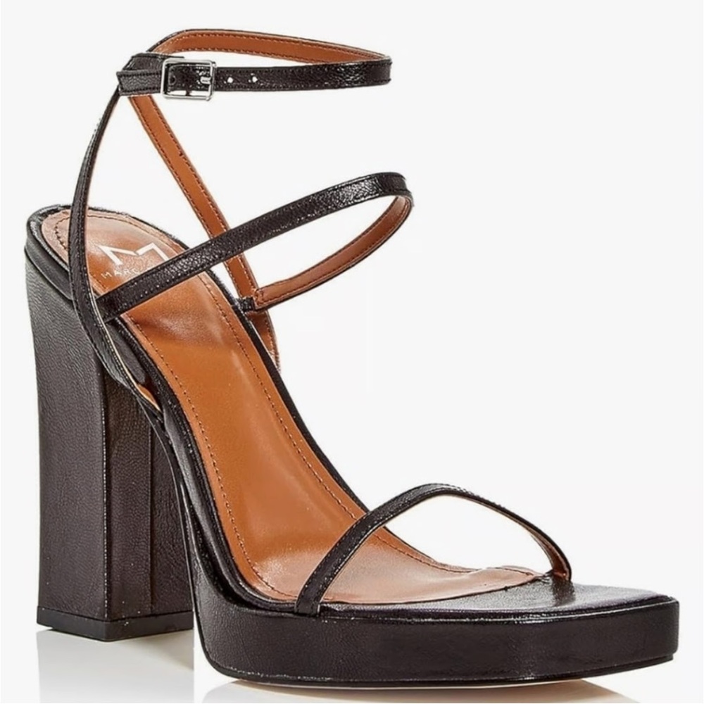 Marc Fisher Black Strappy Heels